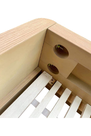   Modern European furniture - Light Oak Scandinavian Bed - www.oroa.com | Oroa.com