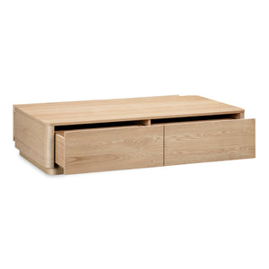   Modern European furniture - 2-Drawer Wooden Coffee Table - www.oroa.com | Oroa.com
