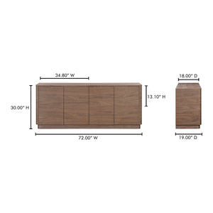   Modern European furniture - 4-Door Wooden Sideboard - www.oroa.com | Oroa.com