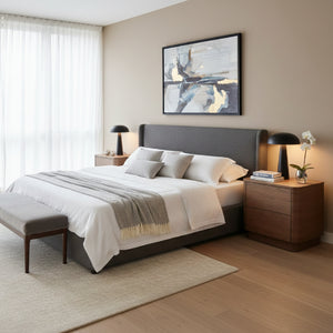   Modern European furniture - 2-Drawer Wooden Tall Nightstand - www.oroa.com | Oroa.com