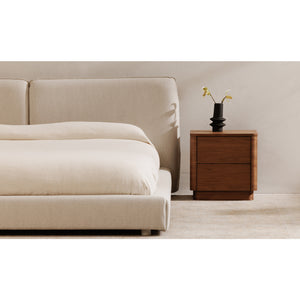   Modern European furniture - 2-Drawer Wooden Tall Nightstand - www.oroa.com | Oroa.com