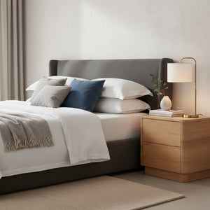   Modern European furniture - 2-Drawer Wooden Tall Nightstand - www.oroa.com | Oroa.com