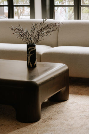   Modern European furniture - Brown Acacia Coffee Table - www.oroa.com | Oroa.com