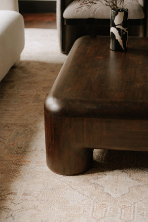   Modern European furniture - Brown Acacia Coffee Table - www.oroa.com | Oroa.com