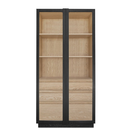   Modern European furniture - Black Solid Ash Tall Cabinet - www.oroa.com | Oroa.com