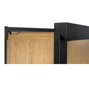   Modern European furniture - Black Solid Ash Tall Cabinet - www.oroa.com | Oroa.com