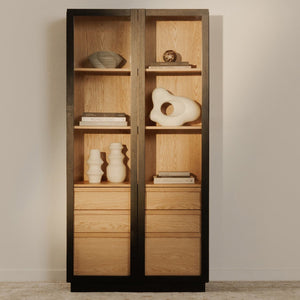   Modern European furniture - Black Solid Ash Tall Cabinet - www.oroa.com | Oroa.com