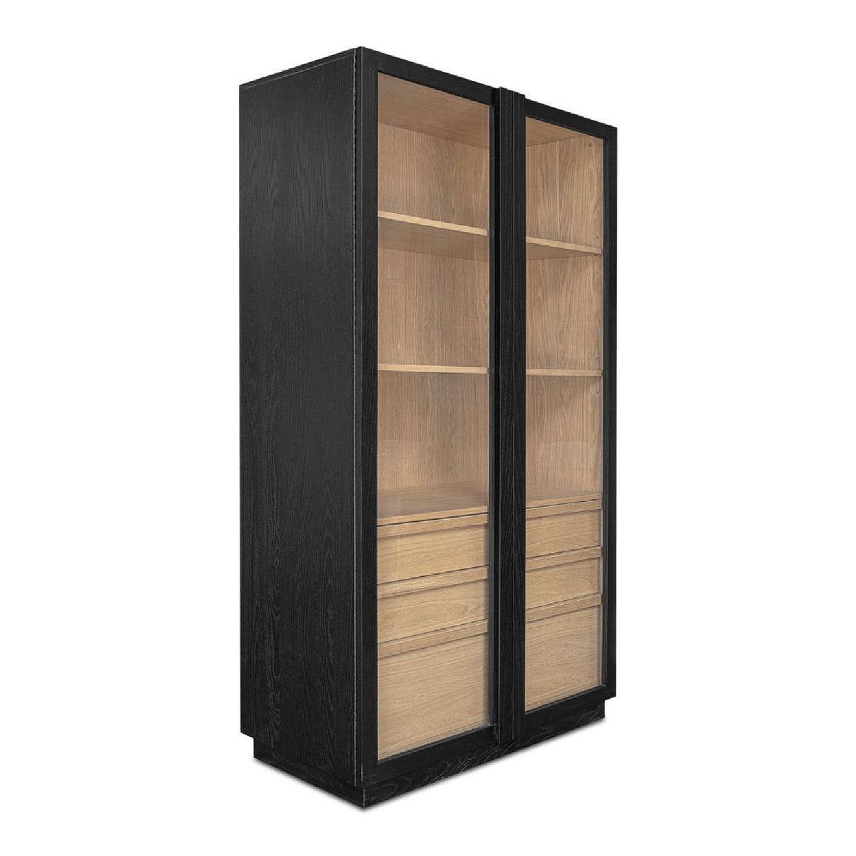   Modern European furniture - Black Solid Ash Tall Cabinet - www.oroa.com | Oroa.com