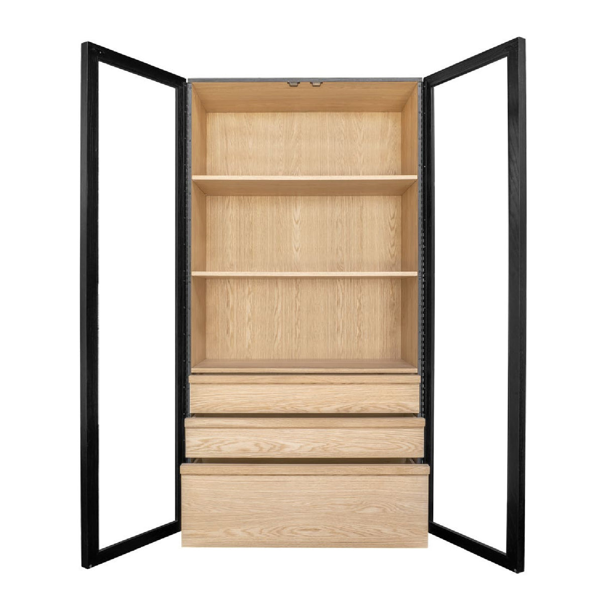   Modern European furniture - Black Solid Ash Tall Cabinet - www.oroa.com | Oroa.com