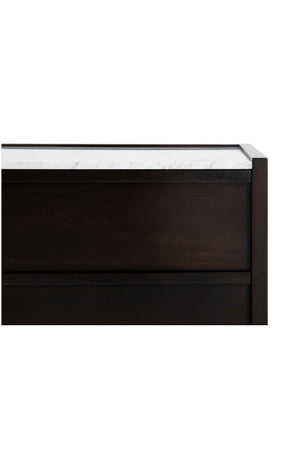   Modern European furniture - Acacia Veneer 2-Drawer Nightstand - www.oroa.com | Oroa.com