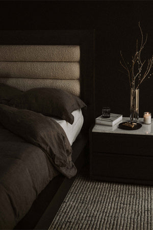   Modern European furniture - Acacia Veneer 2-Drawer Nightstand - www.oroa.com | Oroa.com