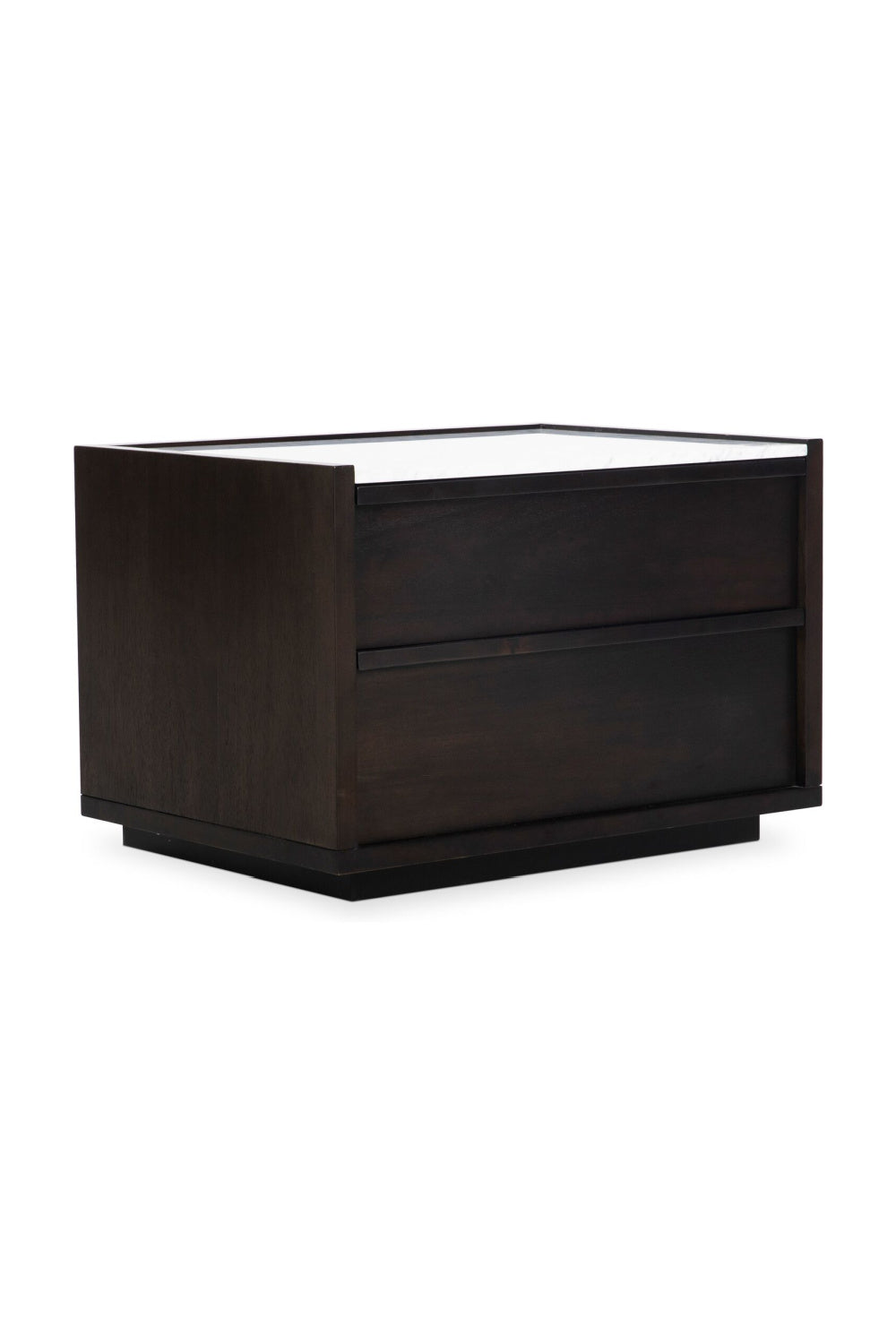   Modern European furniture - Acacia Veneer 2-Drawer Nightstand - www.oroa.com | Oroa.com