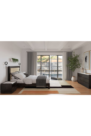   Modern European furniture - Acacia Veneer 2-Drawer Nightstand - www.oroa.com | Oroa.com