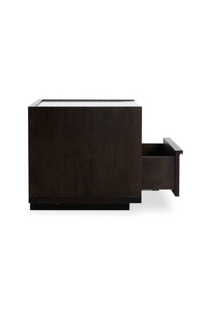   Modern European furniture - Acacia Veneer 2-Drawer Nightstand - www.oroa.com | Oroa.com