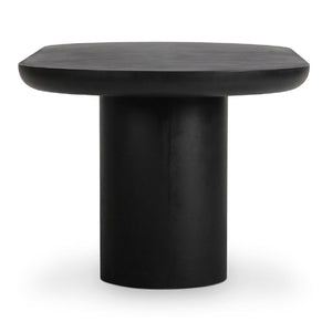   Modern European furniture - Black Indoor/Outdoor Oval Dining Table - www.oroa.com | Oroa.com
