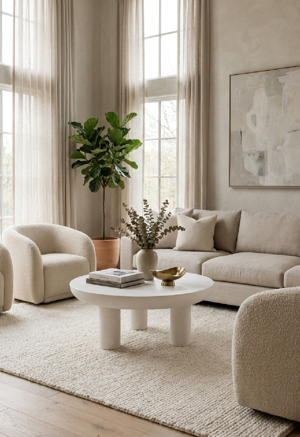   Modern European furniture - Indoor/Outdoor Concrete Coffee Table - www.oroa.com | Oroa.com