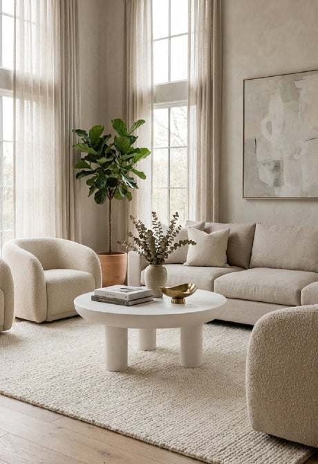   Modern European furniture - Indoor/Outdoor Concrete Coffee Table - www.oroa.com | Oroa.com