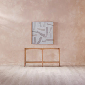  Modern European furniture - Light-Toned Strips Collage Painting - www.oroa.com | Oroa.com