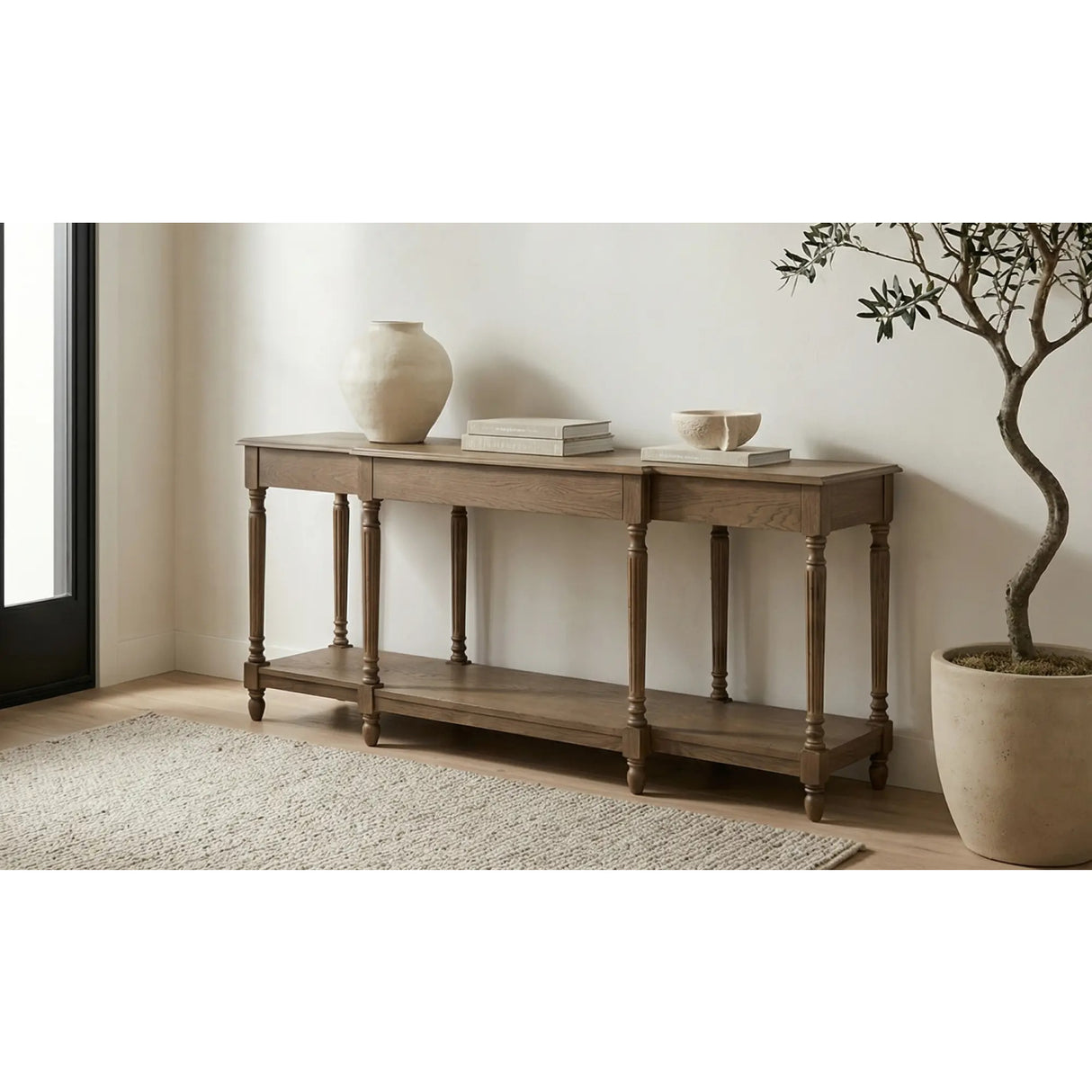   Modern European furniture - Vintage Style Oak Console Table - www.oroa.com | Oroa.com