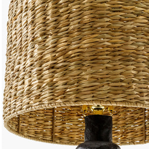   Modern European furniture - Woven Seagrass Accent Table Lamp - www.oroa.com | Oroa.com