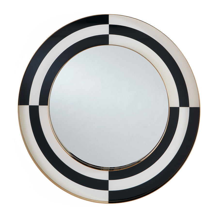   Painted Glass Round Mirror | Oroa.com