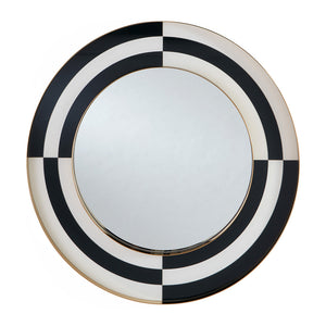   Painted Glass Round Mirror | Oroa.com