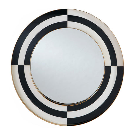   Painted Glass Round Mirror | Oroa.com