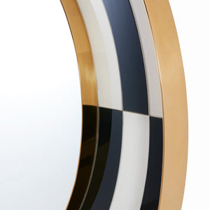   Painted Glass Round Mirror | Oroa.com