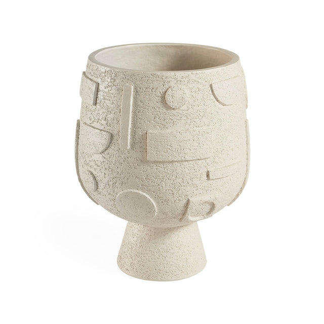 Concrete Pedestal Planter | Jonathan Adler Osaka Puzzle | Oroa.com