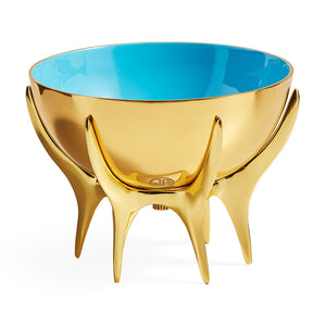   Blue Interior Brass Bowl M | Oroa.com