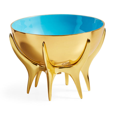   Blue Interior Brass Bowl M | Oroa.com