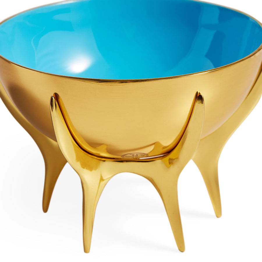   Blue Interior Brass Bowl M | Oroa.com