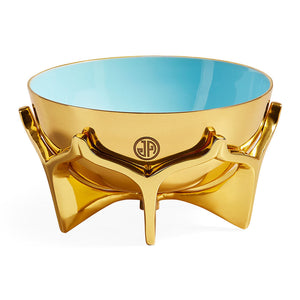   Blue Interior Brass Bowl S | Oroa.com
