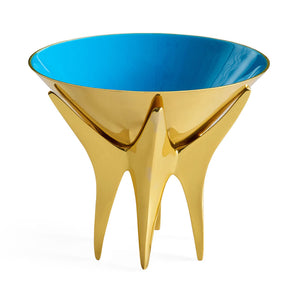   Blue Interior Brass Bowl L | Oroa.com
