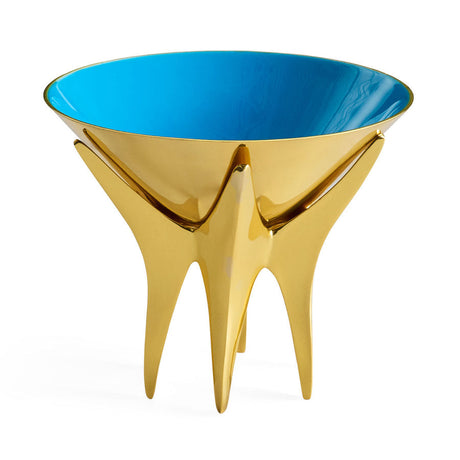   Blue Interior Brass Bowl L | Oroa.com