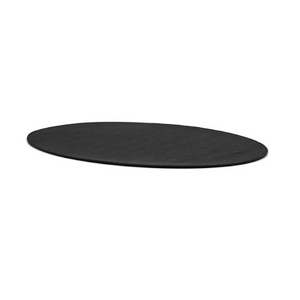   Grained Leather Oval Placemat | Oroa.com