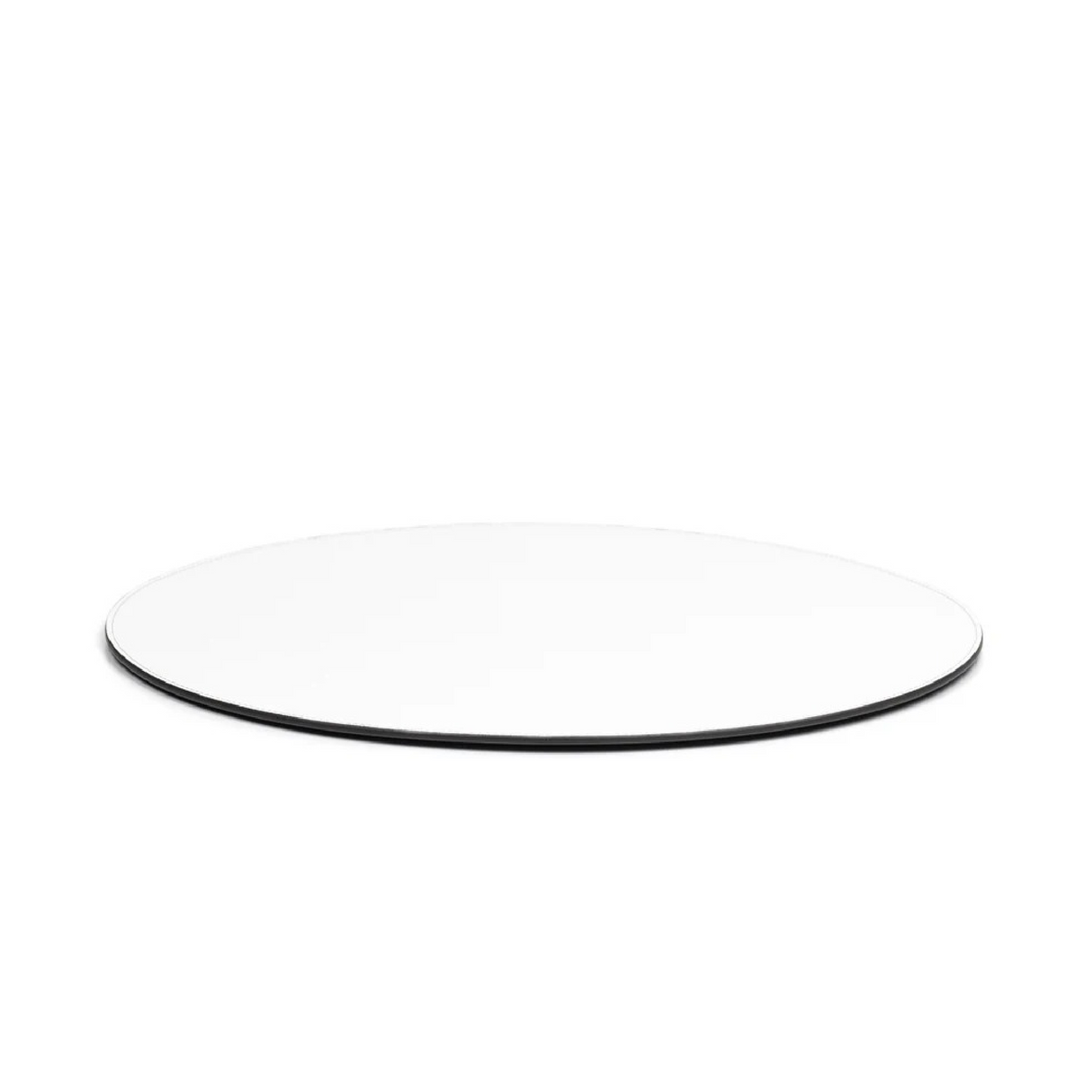   Grained Leather Round Placemat | Oroa.com