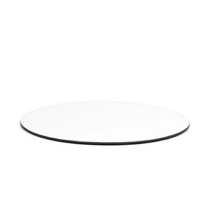   Grained Leather Round Placemat | Oroa.com