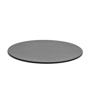   Grained Leather Round Placemat | Oroa.com