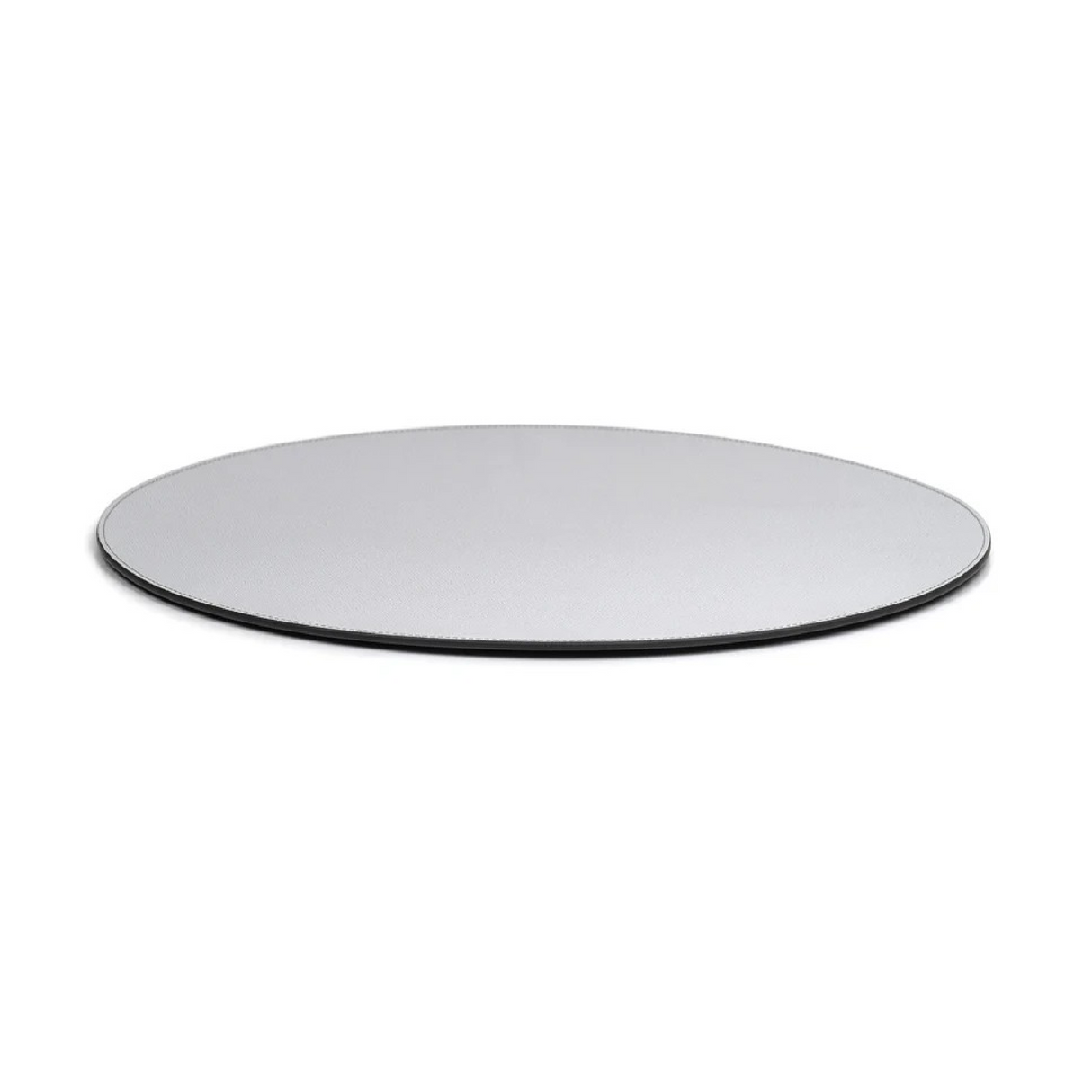   Grained Leather Round Placemat | Oroa.com