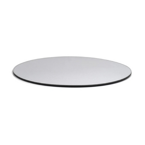   Grained Leather Round Placemat | Oroa.com