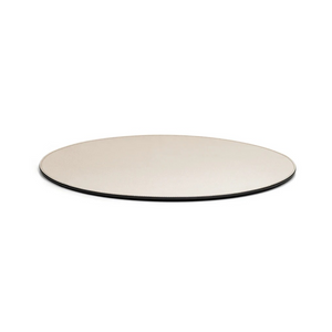   Grained Leather Round Placemat | Oroa.com