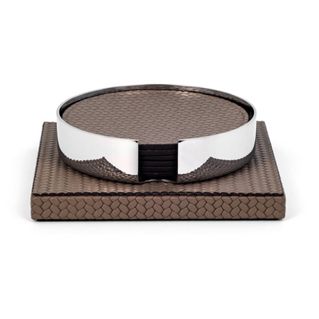   Leather Coaster Holder | Oroa.com