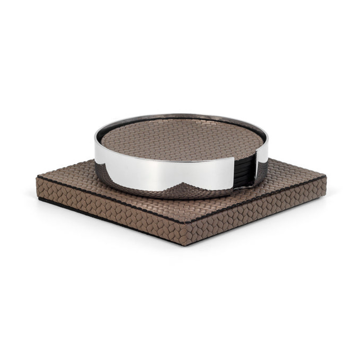   Leather Coaster Holder | Oroa.com