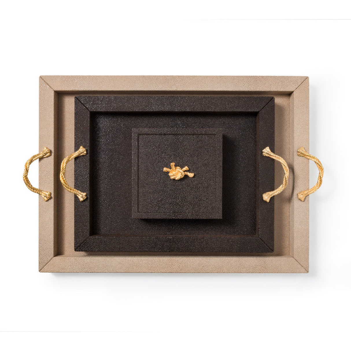   Leather Embossed Tray | Oroa.com