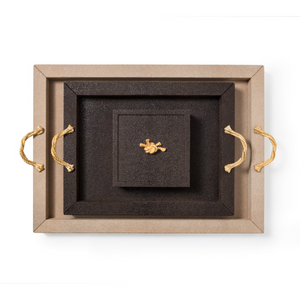   Leather Embossed Tray | Oroa.com
