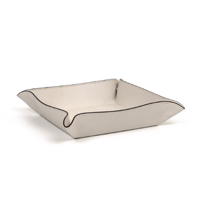   Square Leather Trinket Tray | Oroa.com