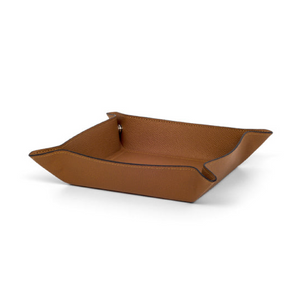   Square Leather Trinket Tray | Oroa.com