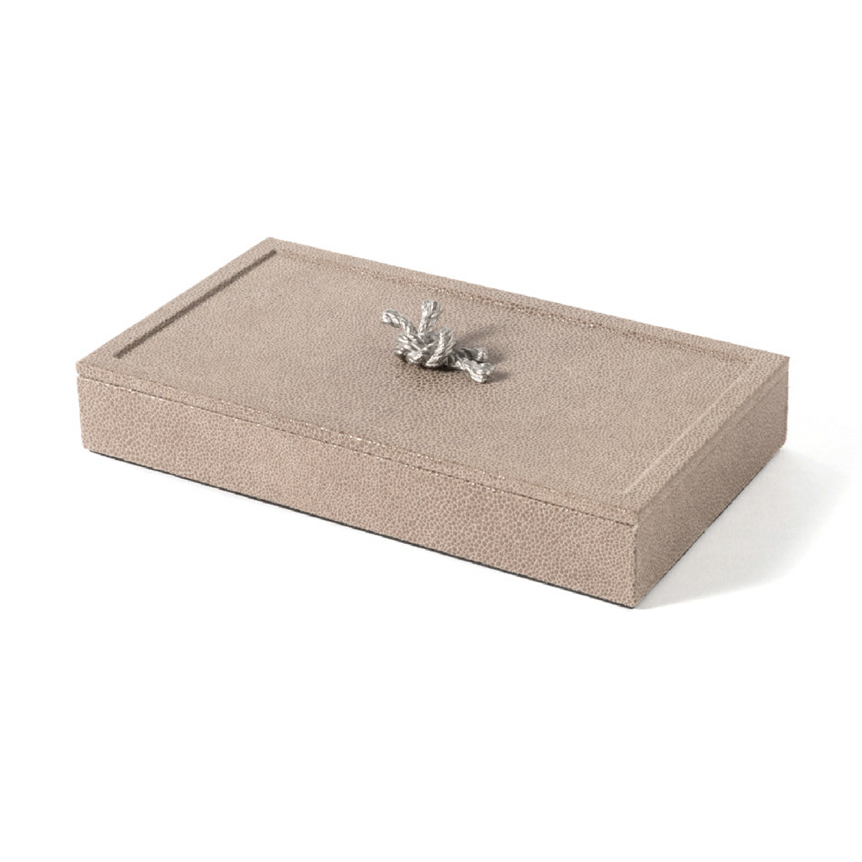   Metal Knot Leather Box | Oroa.com