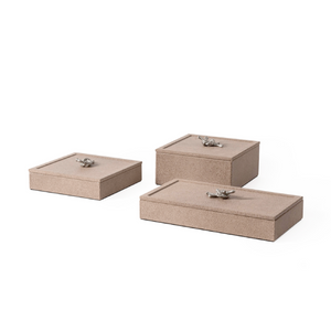   Metal Knot Leather Box | Oroa.com